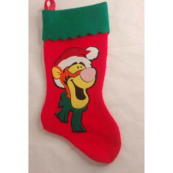 Disney's Winnie the Pooh Tigger Pair Cutout Christmas Stocking Set Holiday 17.5" - Picture 3 of 7